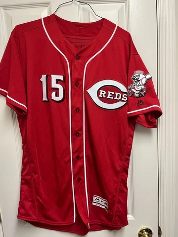 NWOT #15 Janda Cincinnati Reds 44 Flex Base Jersey Red Cover