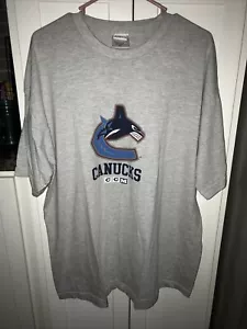 T-Shirt Vancouver Canucks CCM Erwachsene XL grau Baumwolle Polyester Mischung NHL Gear - Bild 1 von 5