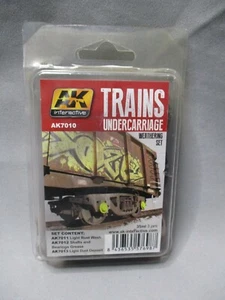 AM907 AK PEINTURE TRAINS UNDERCARRIAGE WEATHERING SET REF AK7010 BON ETAT - Picture 1 of 2