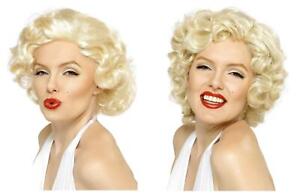 Adult Marilyn Monroe Icon Blonde Bombshell Fancy Dress Party Wig