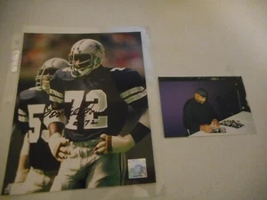 Ed "To Tall" Jones Dallas Cowboys Autographed 8 X 10 Photo W/ Proof - Picture 1 of 4