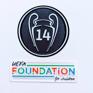 2021/22 UEFA Champions League patch set Real Madrid UEFA Foundation for Children - Picture 1 of 3