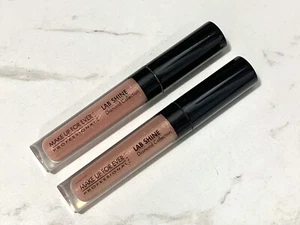 2X Make Up For Ever Lab Shine lip gloss Diamond Collection D16 shimmering beige - Picture 1 of 3