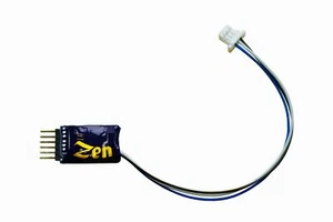 NEW DCC Concepts Zen Blue+ Decoder : NEM651 6-Pin Direct with 2 Function - Picture 1 of 2