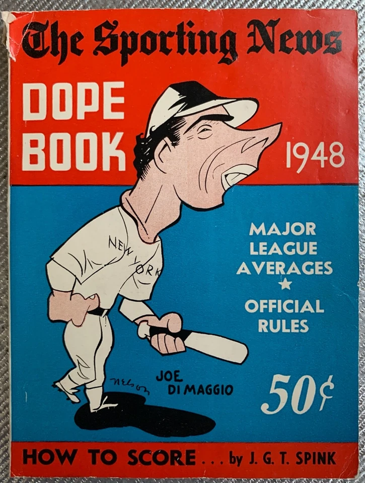 Libro de drogas Sporting News MLB 1948 - Joe DiMaggio Foto 1 de 1