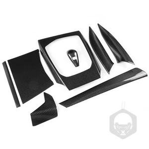 Carbon Fiber Interior Trim Dashboard Panels 8 PCS for BMW G80 M3 G82 G83 M4 LHD - Foto 1 di 15