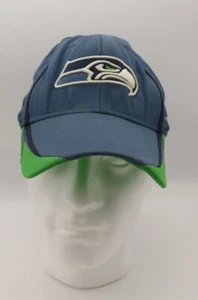 Reebok Onfield NFL Blue Green Seattle Seahawks Hat Cap Bill Curve Size L/XL - Picture 1 of 9