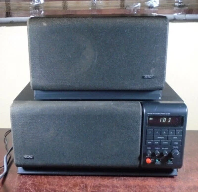 RADIO ESTÉREO AM-FM DENON DT-400 con altavoz *defectos cosméticos pero probados/funciona* Foto 1 de 4