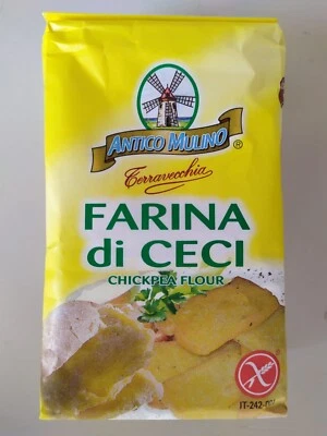 FARINA DI CECI SICILIANI SENZA GLUTINE TERRAVECCHIA ITALIANO VEGANO PANELLE 500g