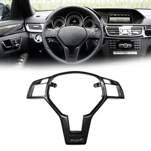 Carbon Fiber Steering Wheel Lower Cover Trim For Benz W204 W212 W117 W176 12-14 - Picture 1 of 8