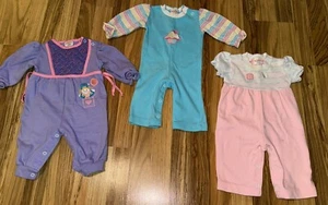 Healthtex Vintage VTG Girls 9 Months Lot Pink Purple Blue Romper - Picture 1 of 9