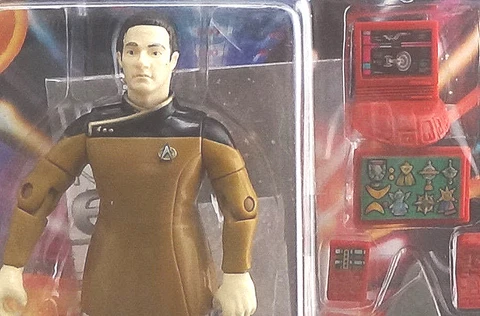 Data, Lt Comm in DRESS Uniform Star Trek Next Gen Sealed Playmates Figure TNG 94 Cover