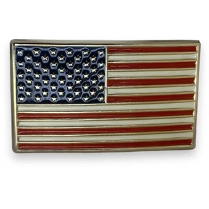 USA Patriotic Flag Belt Buckle Western American Buckle 4th Of July Men Women - Picture 1 of 5