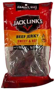 TAGLIA FAMIGLIA JACK LINKS MANZO A SCATTI SAPORE DOLCE E CALDO CARNE SNACK 10 OZ (283G) SACCHETTO - Foto 1 di 3