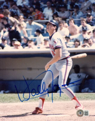 WALLY JOYNER SIGNED AUTOGRAPHED 8x10 PHOTO CALIFORNIA ANGELS LEGEND BECKETT BAS - Image 1 of 2