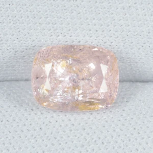 2.68 Cts Best Luster Peach Pink Natural Morganite - Cushion Cut.....!!!! - Picture 1 of 2