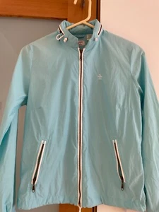 Original Penguin Munsingwear windbreaker jumper sky blue nylon cotton blend M/L - Picture 1 of 14