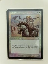 MTG FOIL 7TH EDITION KNIGHT ERRANT NM MAGIC THE GATHERING WHITE COMMON CREATURE
