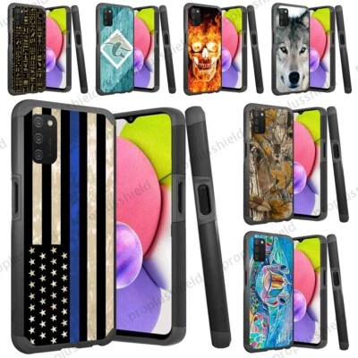 Funda delgada resistente a prueba de golpes para Samsung Galaxy A03s + cubierta de vidrio templado m3 Foto 1 de 3