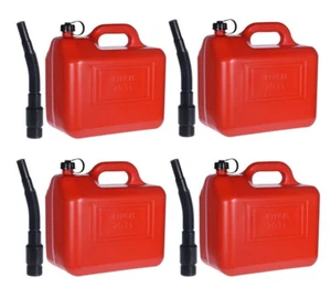 4x contenedores 20L ROJO PE nivel tanque de gasolina recipiente diésel recipiente de combustible - Imagen 1 de 12
