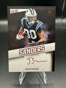 2024 Luminance Football Jatavion Sanders ANNO UNO ROSSO SSP su carta Rookie RC AUTO - Foto 1 di 2