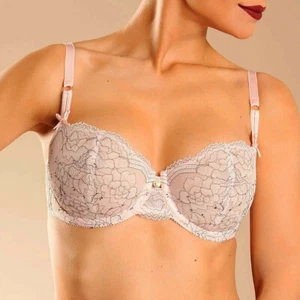 Soutien-gorge 85B (70B eu) corbeille Chantelle Présage Cappucino Rose - Picture 1 of 4