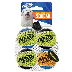 Tennis Ball Dog Toys With Interactive Squeaker Lightweight Durable And Water Res - Picture 1 of 5
