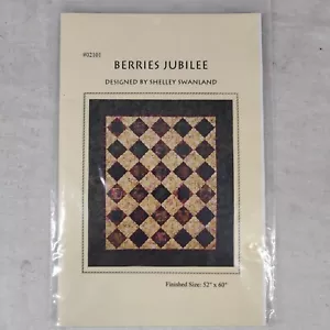 Berries Jubilee Rustic Fancy Wall Hanging Large Quilt Template 52" x 60" - Picture 1 of 24