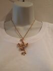 Gold Coloured Butterfly Necklace.  New. Purple Ivy (4)