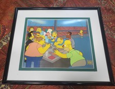 The Simpsons ORIGINAL CEL "Sunday Crudday, Sunday" Season 10 Ep 12 20th Cen Fox