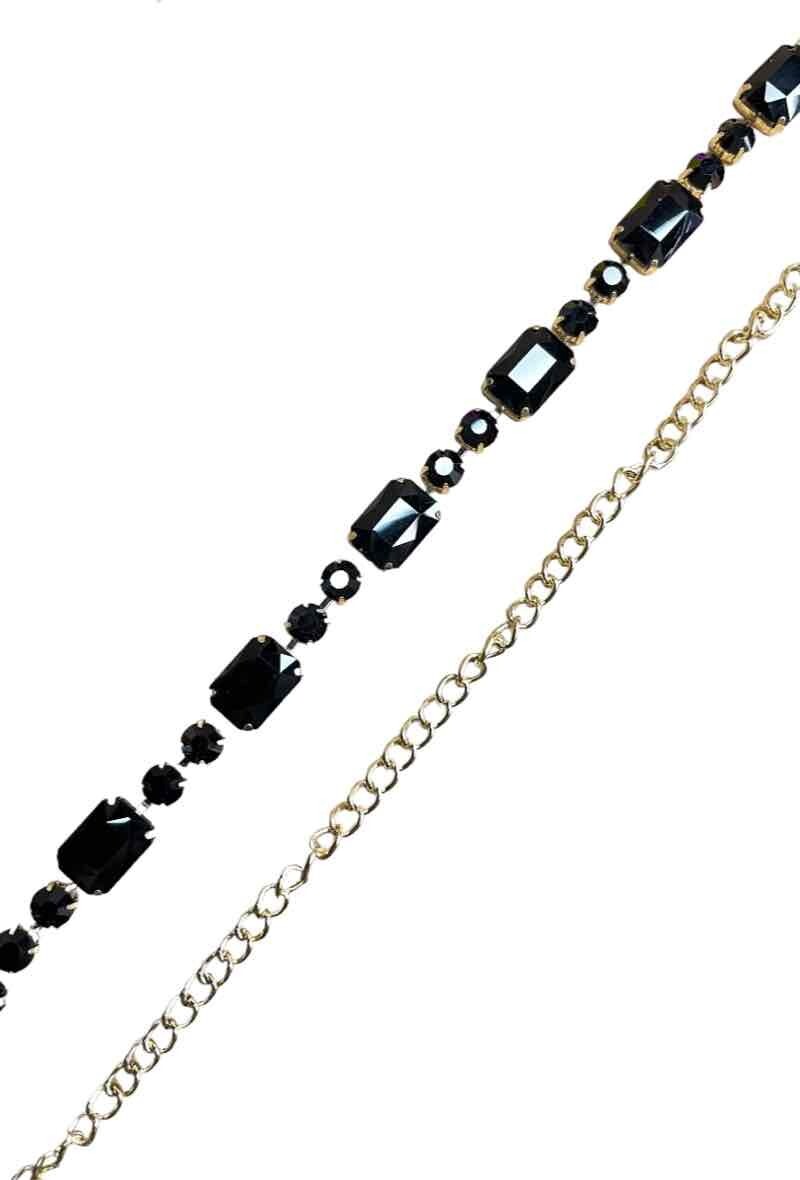 Cintura Elastica Vita Alta Donna - Vintage, Nera, 6cm X 68cm, Con Fibbia Metallica