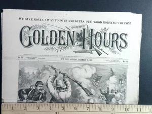 Golden Hours by Norman L. Munro 1897 Virginia Civil War Ed. Original Illustrated - Bild 1 von 3
