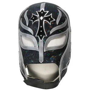 Rey Mysterio Semi-Pro Mask 619 Modelo Negro Plata Lucha Libre Pro Wrestling - Imagen 1 de 4