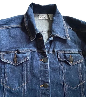 Chaqueta de mezclilla elástica de lavado medio para mujer Joes Outdoors usada en excelente estado talla 2XL Foto 1 de 4
