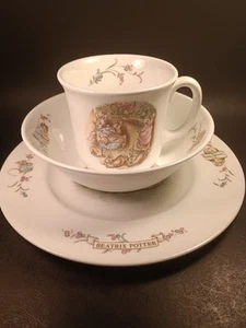 1986 Royal Albert Beatrix Potter Tasse Schale Teller Kind Set Porzellan - Bild 1 von 14