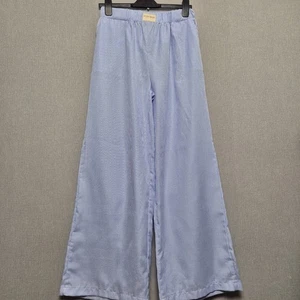 Studio Seven Trousers Size 10 Blue Wide Leg Elasticated Waist Casual Viral - Picture 1 of 7