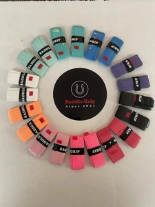 Paquete de 3 envolturas de cuerno de carreras de barril Saddle Grip - Imagen 1 de 17