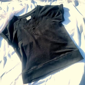 Converse One Star Damen Medium Schwarz Kurzarm Stretchig Pullover Oberteil Freizeit - Bild 1 von 13
