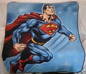 Vtg 70s Superman Blanket Throw Terricloth Reversibl 4ft × 5ft The Northwest Co. - Picture 1 of 8
