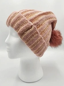 Neu mit Etikett Sundance Katalog rosa/elfenbein weiche Wollmischung Mathilda Beanie Einheitsgröße $ 50 - Bild 1 von 7