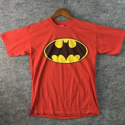 Camiseta Batman De Colección Para Hombre XL Roja Puntada Única Hecha en EE. UU. Foto 1 de 4