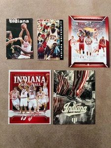CBK Lot 5 Dif INDIANA HOOSIERS Basketball Schedule College 1990 ERIC ANDERSON 99 - Picture 1 of 2