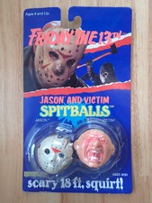 1989 LJN Toys Friday The 13th Jason and Victim Spitballs NMOC