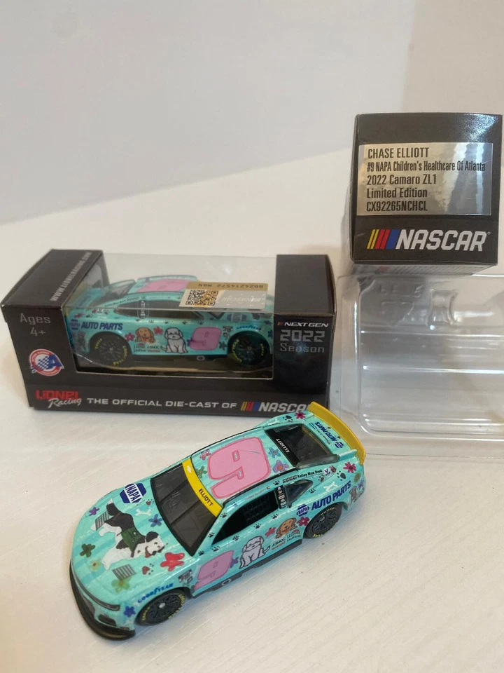 Coche NASCAR 2022 CHASE ELLIOTT #9 ATENCIÓN MÉDICA INFANTIL DE ATLANTA NAPA 1/64 Foto 1 de 1