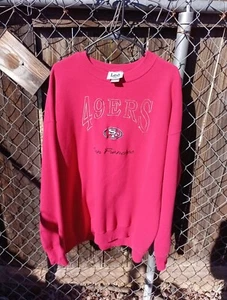 Vintage Lee Sport 49ers Sweater Men's Long Sleeve Pullover San Francisco XXL - Picture 1 of 9