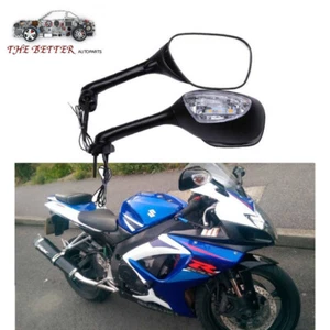 Rearview Mirrors w/ Turn Signal For Suzuki Gsx-R 600/750 06-15 Suzuki GSX-R1000 - Picture 1 of 12