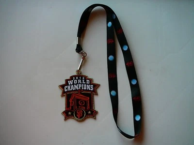 San Francisco SF Giants 2012 World Champions Embroidered Patch & Lanyard - Image 1 of 3