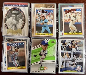 Tarjetas de béisbol - paquetes de 15 - varios jugadores/equipos - grandes de todos los tiempos / Salón de la Fama - Imagen 1 de 7