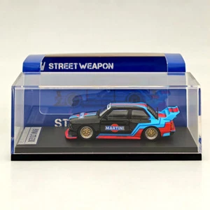 1/64 Street Weapon SW BMW LTO E30 M3 Martini Black Diecast Model Car Collection - Picture 1 of 7