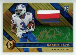 2020 Panini Gold Standard Gabriel Davis Rookie Patch Auto RPA /22 FOTL Bills RC - Imagen 1 de 2